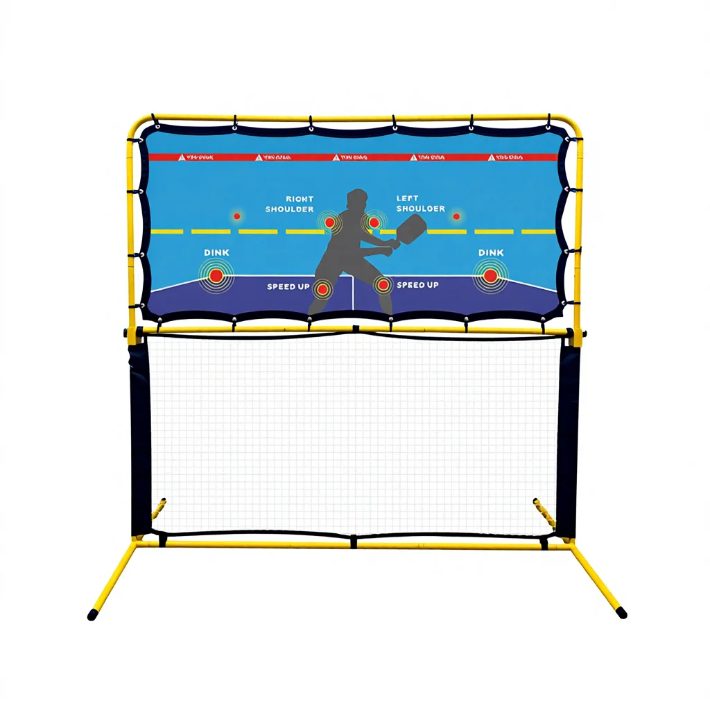 Adjustable Angle Pickleball Rebounder, Forehand Backhand Practice, Dinks Volleys, Indoor Outdoor Use, Training Aid