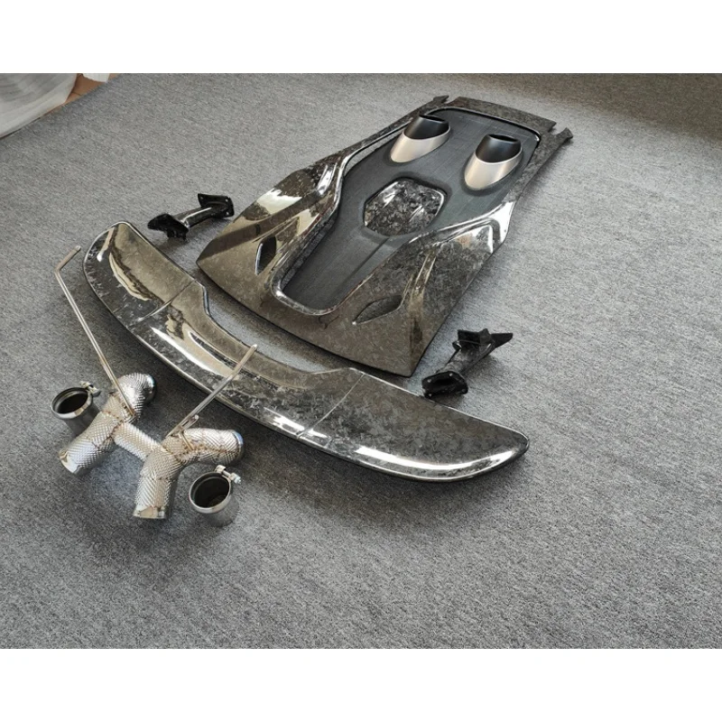

Used for upgrading Mclaren 540C 570S to 600LT style forged carbon fiber rear spoiler tailgate exhaust body kit