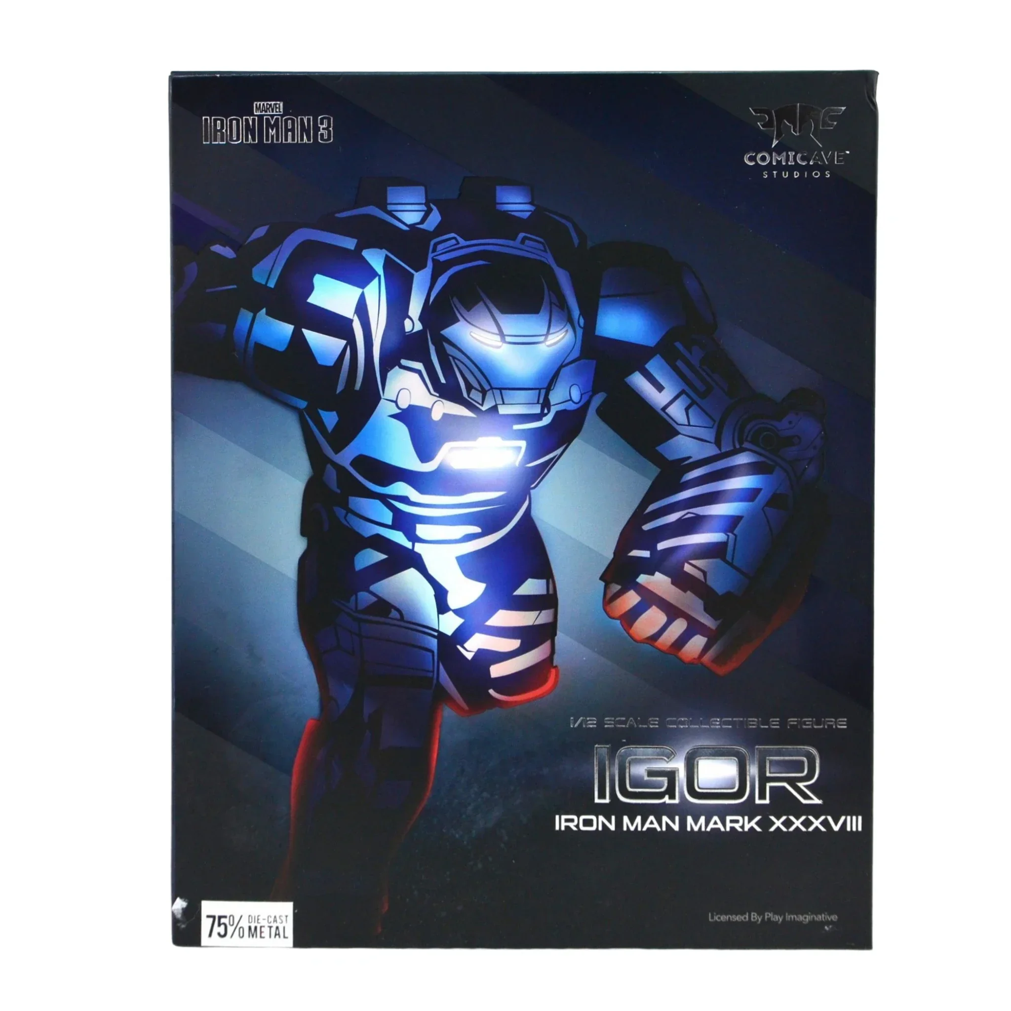 Comicave マーベル アイアンマン イゴール MK38 レッド & ブルー 1:12