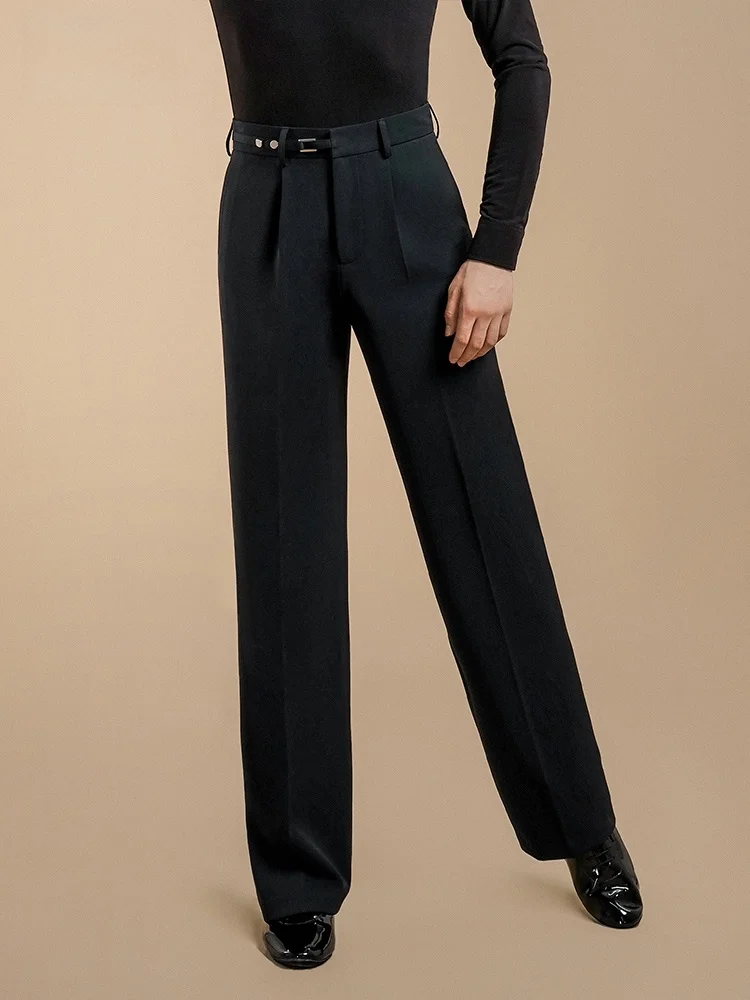 pantaloni-da-ballo-latino-moderni-da-uomo-gamba-dritta-con-tasche-neri-standard-f6006-abbigliamento-sportivo-articoli-per-appassionati-di-fitness-in-poliestere