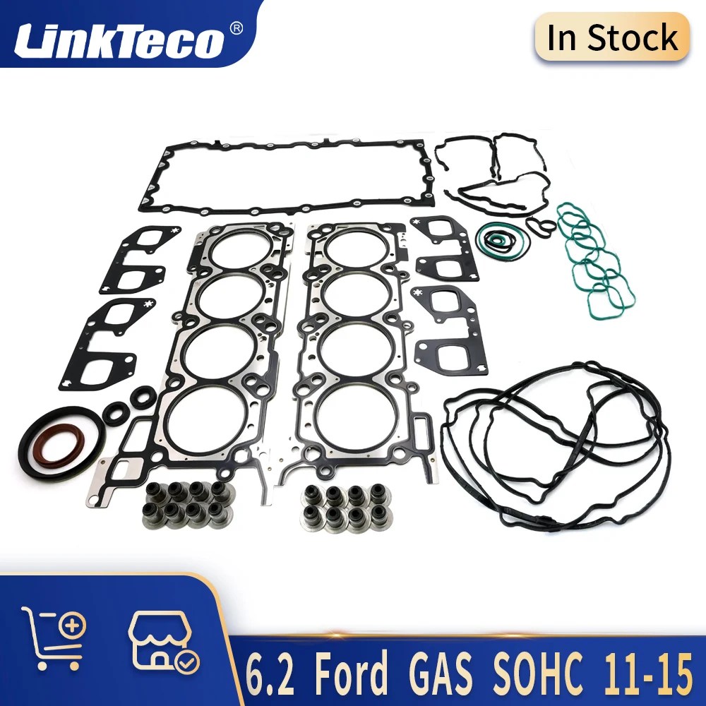 Accessories Engine Parts Full Gasket Set Kit 6.2 L GAS SOHC V8 11-15 For Ford F-150 F-250 F-350 OEM: HS26665PT-1 6.2L Gasoline