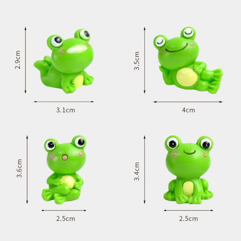 Frog Frog Miniature Car Ornaments Resin Micro Landscape Resin Cute