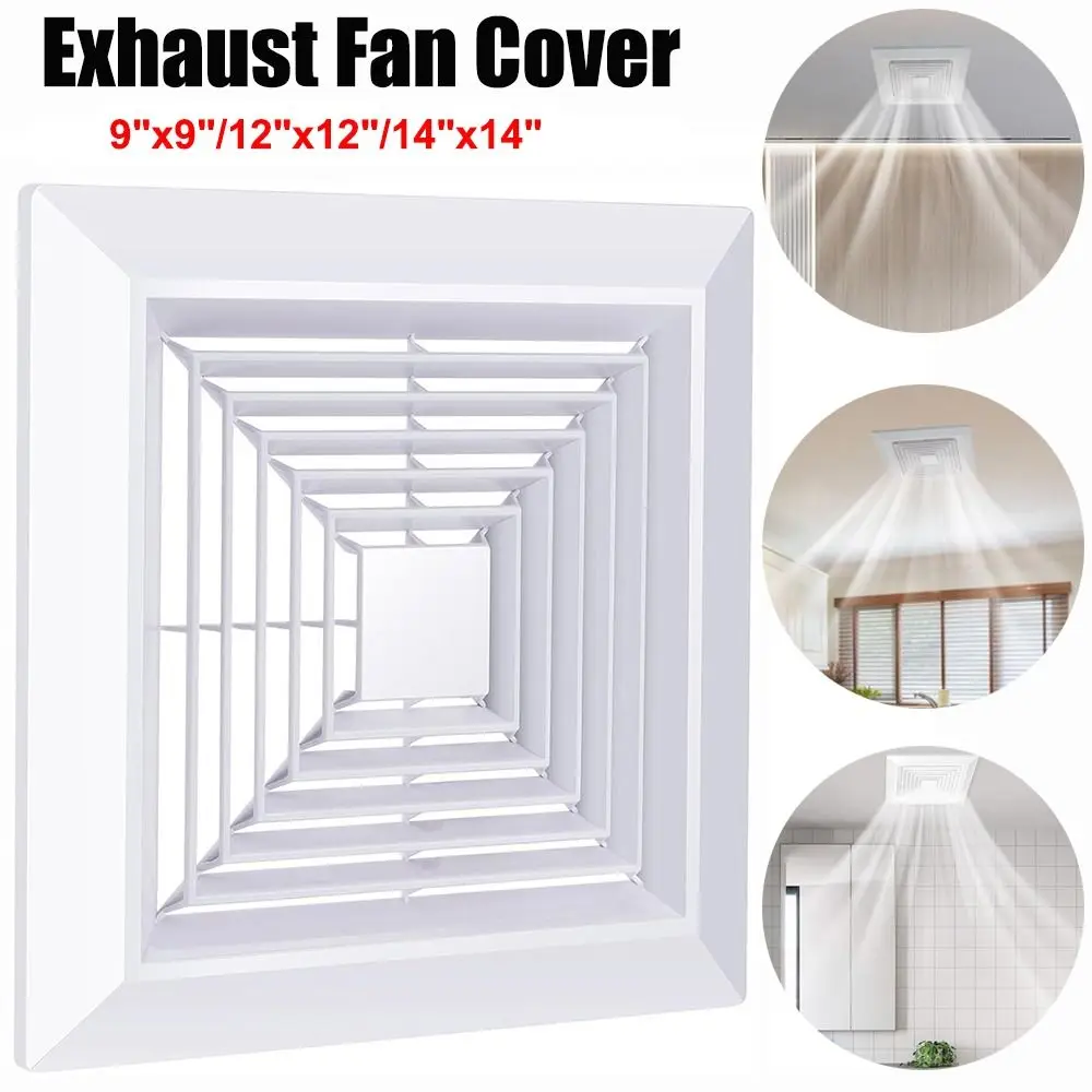 

Новая квадратная белая вентиляционная решетка с пружинным механизмом для вытяжки в ванную комнату