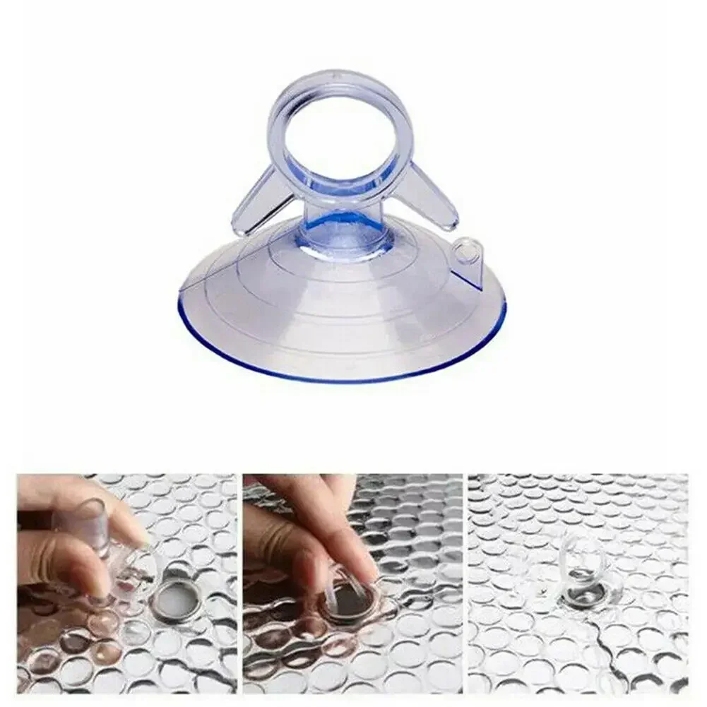 40PCS 45mm Suckers Car Sunshade Suction Cups Heavy Duty Clear Rubber Plastic Suckers PVC Suction Cup Hook