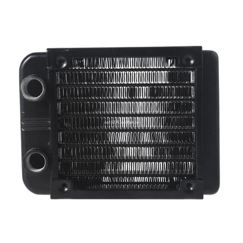 DIY Liquid Cooling System High-Density Fins 8 Row Aluminum Tubes Radiator 90mm Dropship