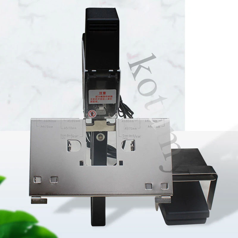 220V/110V Electric Stapler Flat Stitch/Saddle Stitch Stapler Machine Paper Book Binding Machine