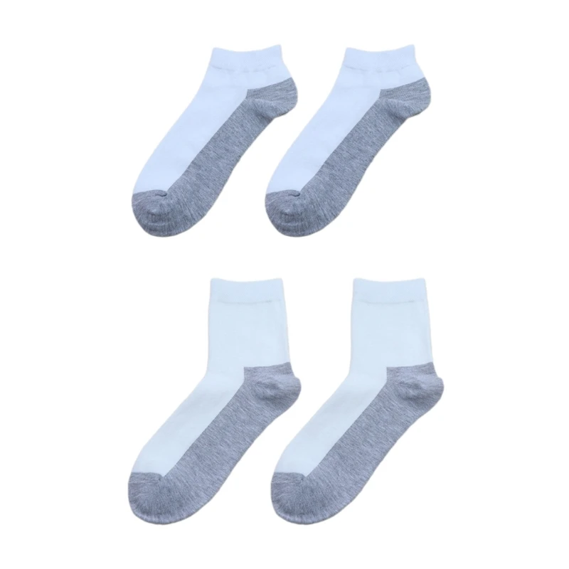 Les chaussettes athlétiques décontractées en coton pour hommes absorbent sueur chaussettes cheville décontractées