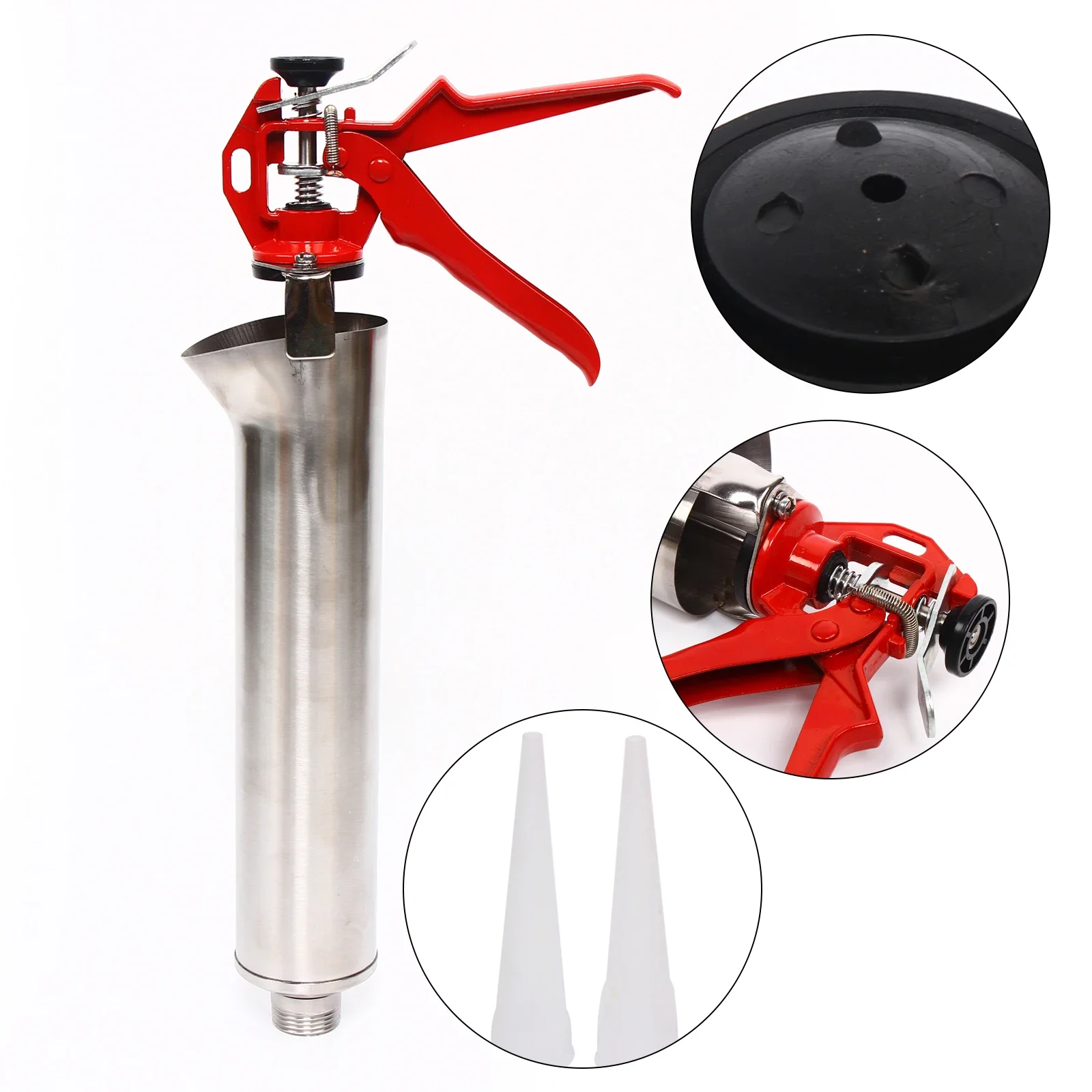 Набор растворов 58x22 см, пистолет для затирания, распылитель, инструмент для кирпичной плитки, цементной плитки для кирпича, сменное сопло с 2 насадками