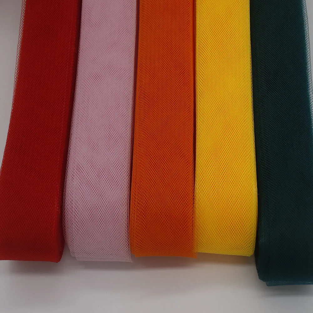 Soft Flat Ribbon Plain Crin Horsehair Braid Fabric for Crafts, Women Hat/Craft/Wedding Dress DIY Sewing Accessories