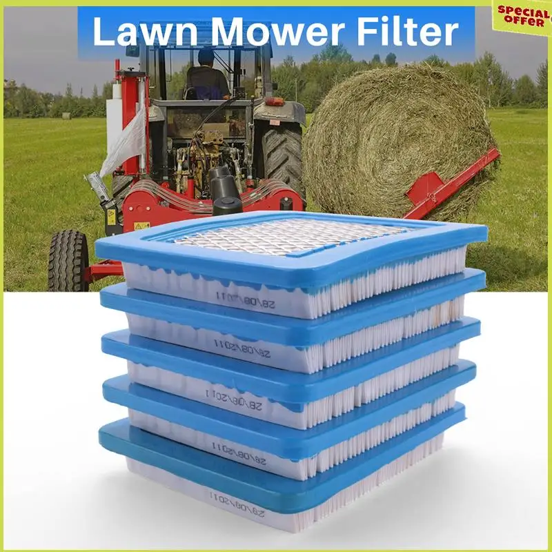 A34R, 10 шт., 491588S, сменный воздушный фильтр для Briggs Stratton 491588 4915885, плоский картридж воздухоочистителя, фильтр для газонокосилки
