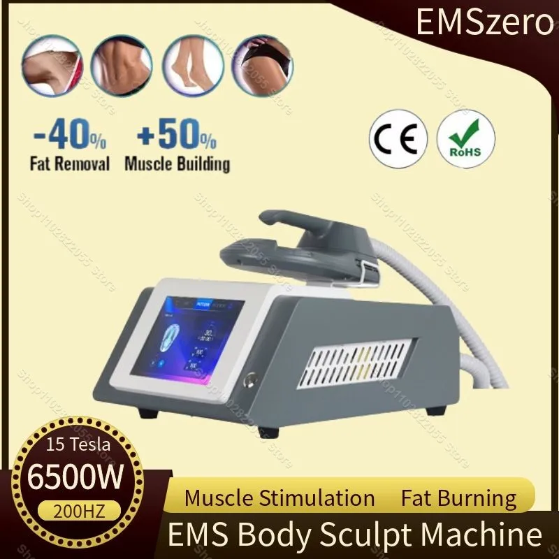 

200Hz 6500W EMSzero NEO Slimming Machine Ems RF Sculpting Muscle stimulate body shaping Machine Fat Burning for Beauty Salon