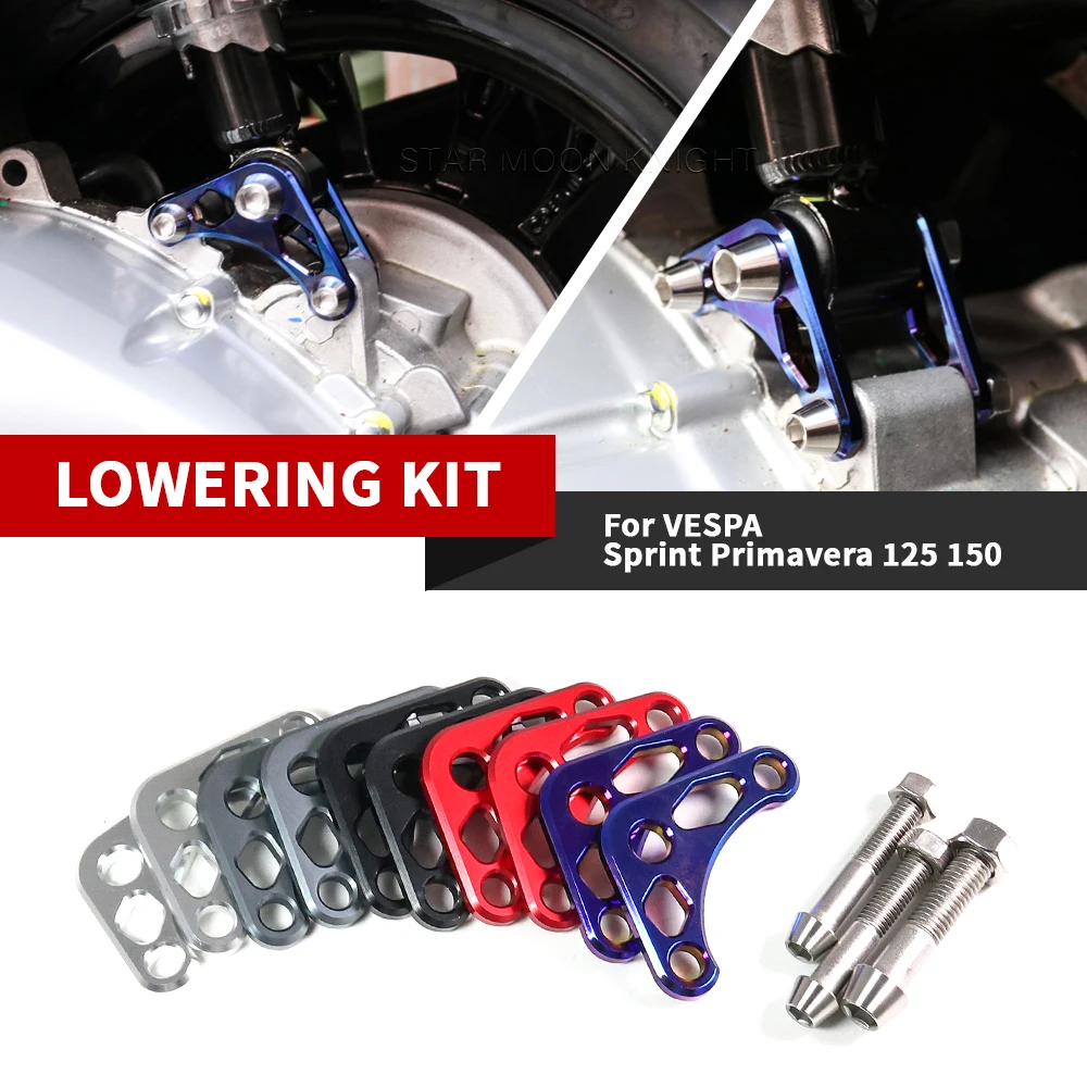 For VESPA Sprint Primavera 125 150 New Motorcycle Accessories 2-3cm Lowering Kit Rear Seat Body Lower Bracket