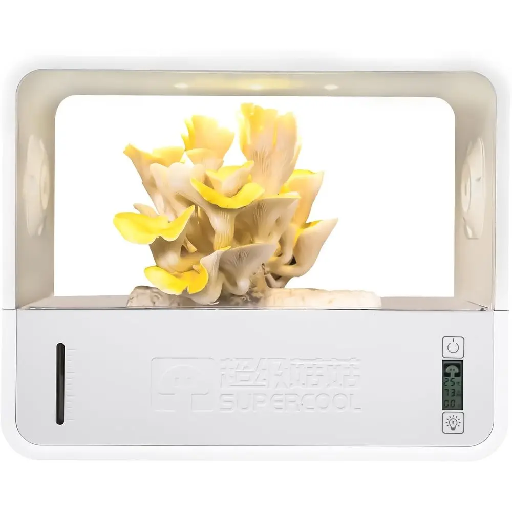 

Mushroom Grow Tent with Automatically Adjusts Huity,Indoor Mushroom Grow Box with Grow Light,Smart Monotub Mushroom Growing Kit