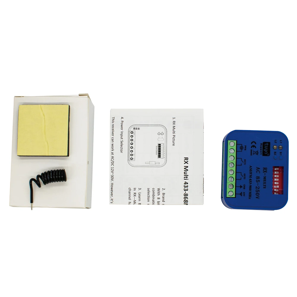 Wifi Gate Rx Multi 433mhz 868mhz 315mhz Multifrequency 300-900MHz Receiver Garage Door Opener Tuya Smartlife Receptor Controller