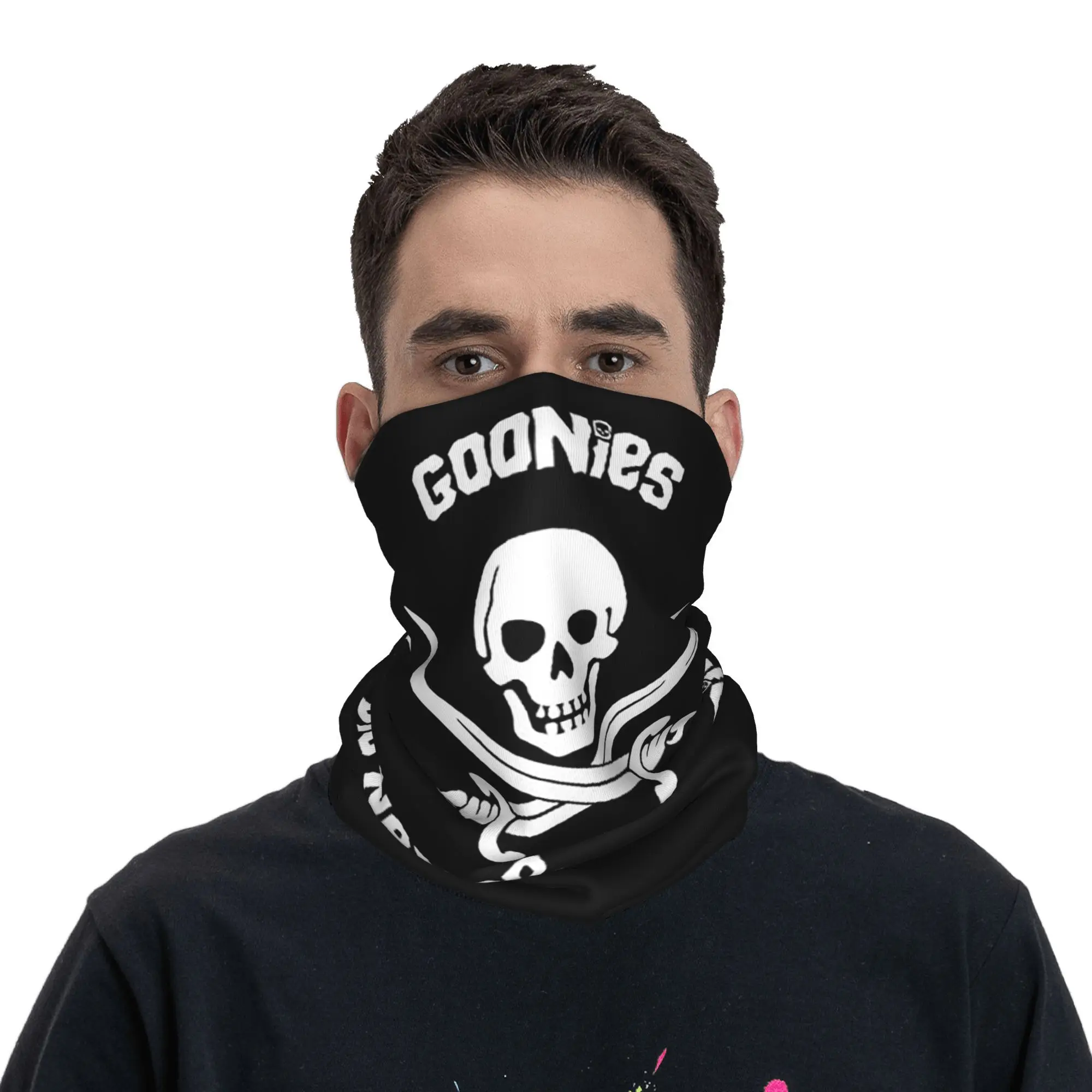 

Goonies Never Say Die Bandana Neck Gaiter Printed Mask Scarf Warm Balaclava Cycling Unisex Adult All Season