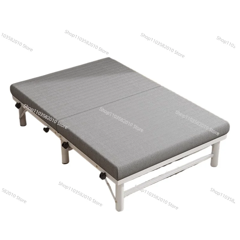Household folding bed Adult reinforced single bed Office lunch break Siesta bed Small apartment Shared  Hotel extra