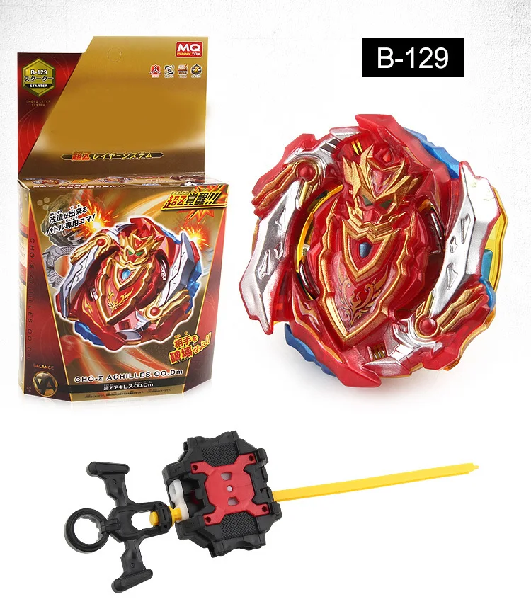 

Burst Fafnir B-129 Cho-Z Achilles.OO.DM With Launcher B129 Spinning Top Spinner Gyro Toy For Children