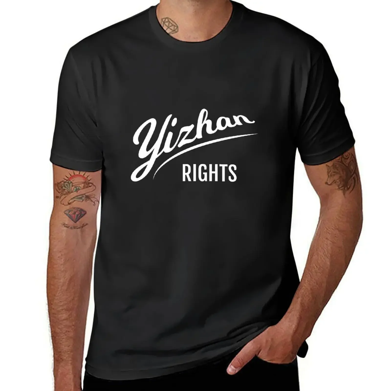 Yizhan Rights Dark T-Shirt summer tops baggy shirts mens t shirts top quality