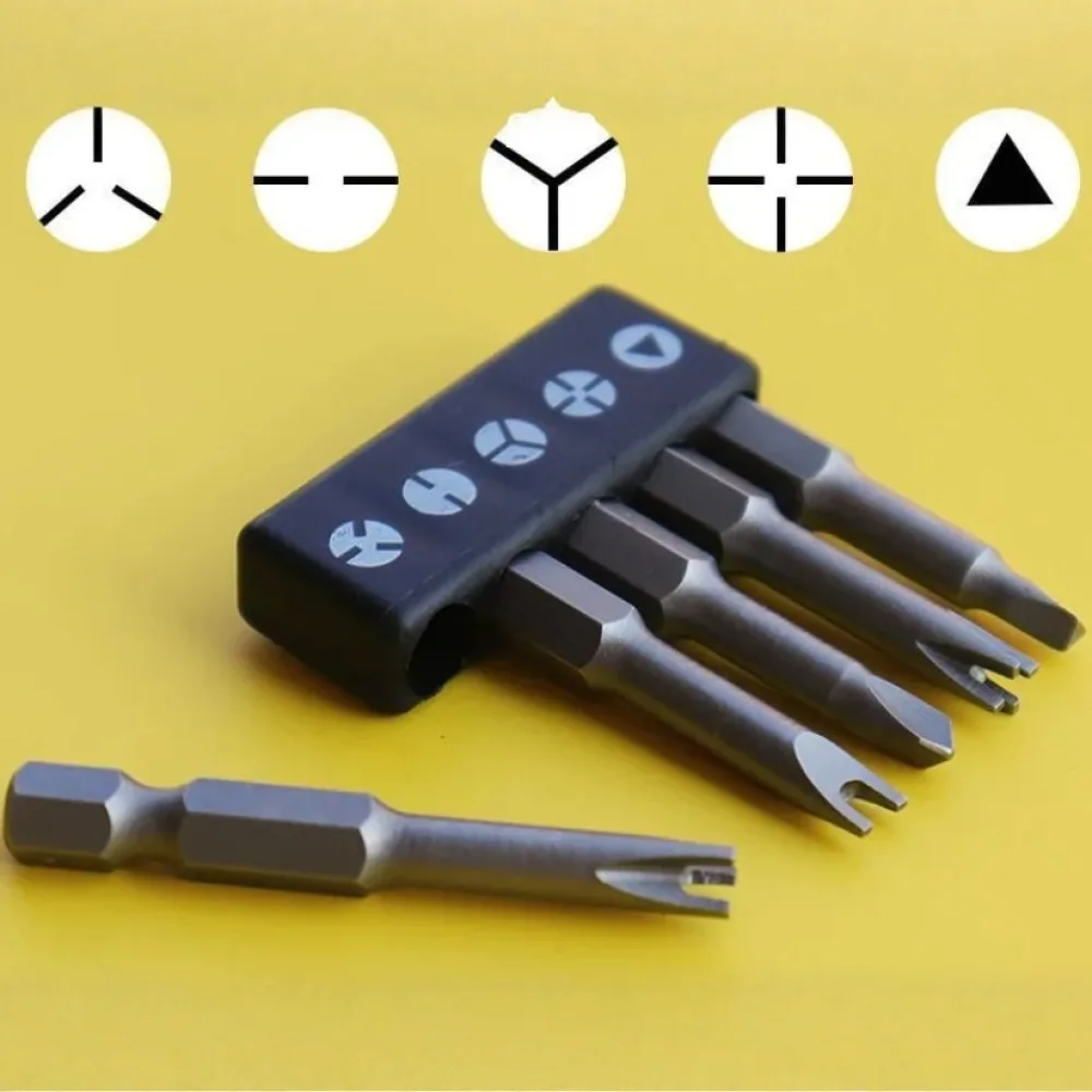 Precision Alloy Steel Screwdriver Bit Set Professional Power Drill Accessory Kit Various Shapes Domestic Fix Manual