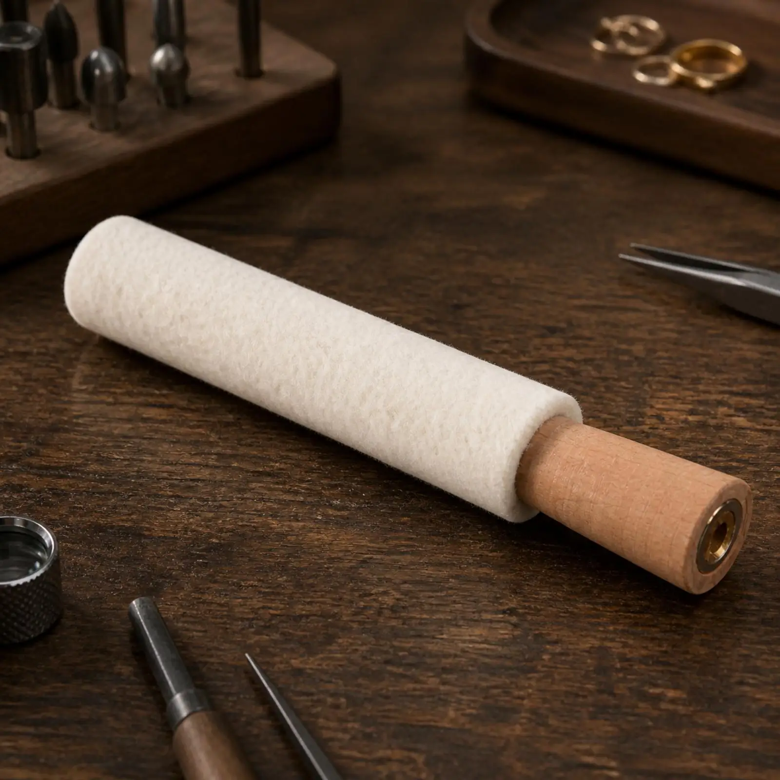 Cylindrical Jewelry Inner-Hole Polishing Rod 6 Mm Opening Band and Bracelet Inner Surface Polisher Rounded Tip Polishing Rod