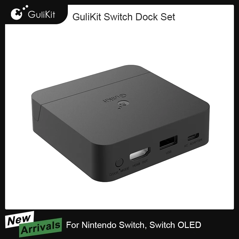 Gulikit NS05 Portable Dock for Nintendo Switch Docking Station with USB-C PD Charging Stand Adapter USB 3.0 Port