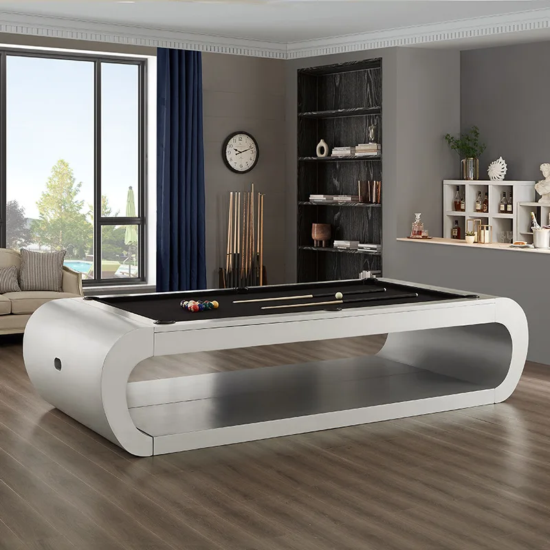 Villa solid wood captain pool table standard household indoor commercial multi-functional three-in-one nine-ball table