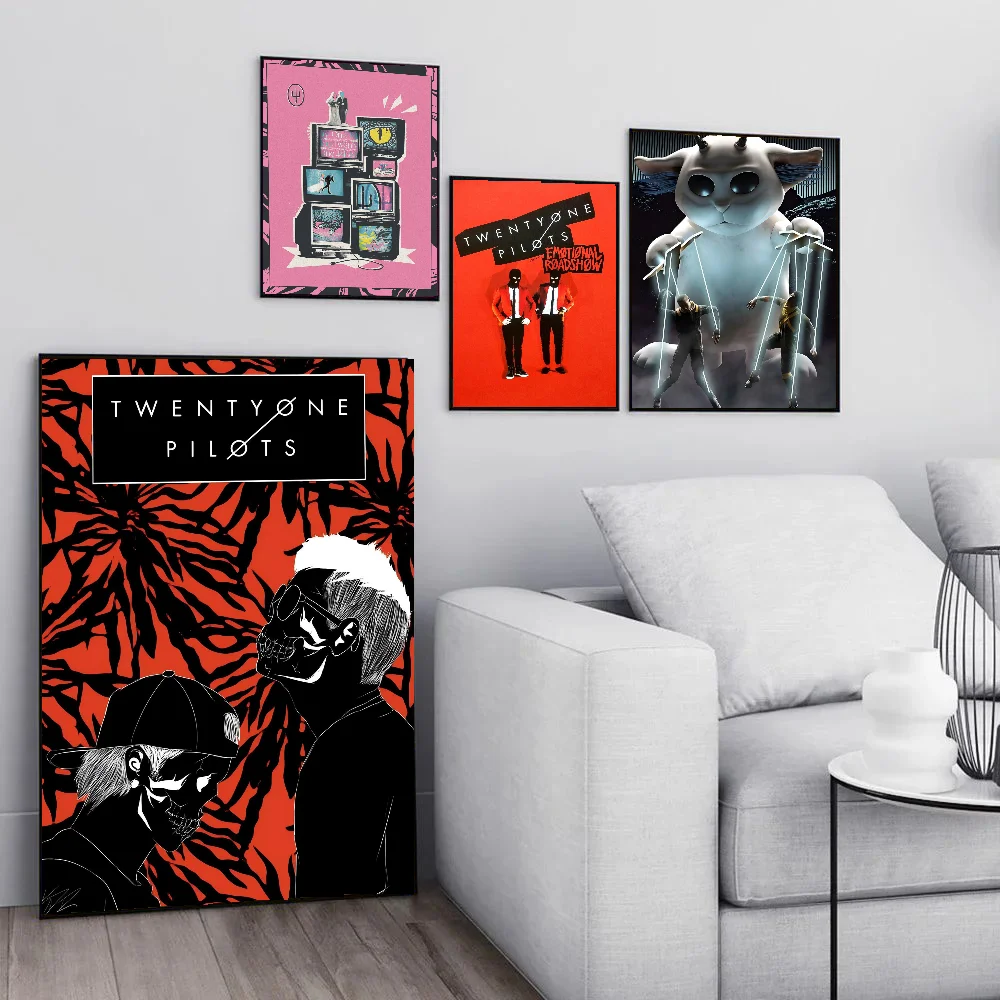 1pc Twenty One Pilots Classic Vintage  Poster Paper Print Home Living Room Bedroom Entrance Bar Cafe Art Painting Decoration
