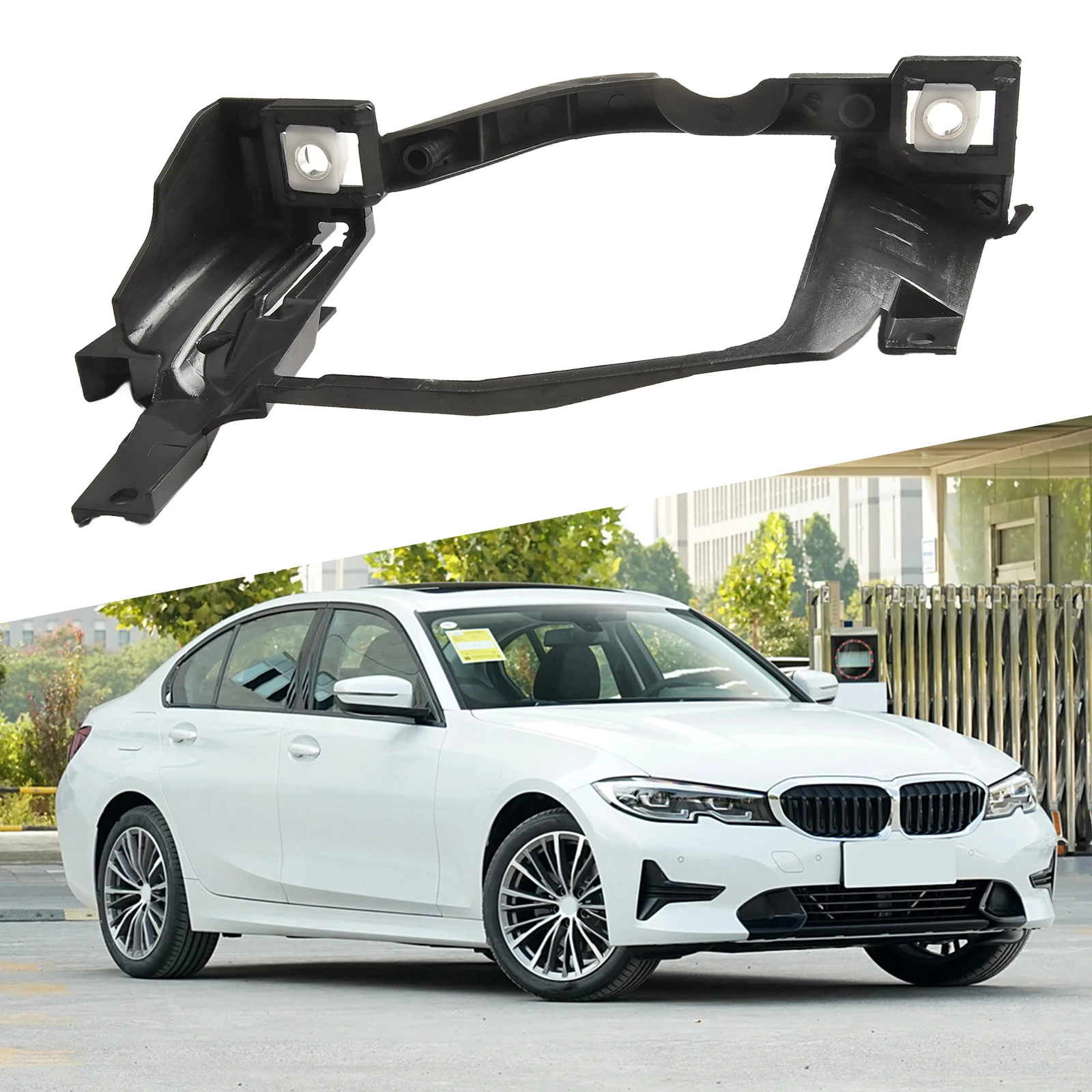 Auto Headlight Mounting Bracket For BMW 5 Series E60 E61 525i 525xi 28*19cm 63126936090 ABS Car Headlight Bracket Accessories