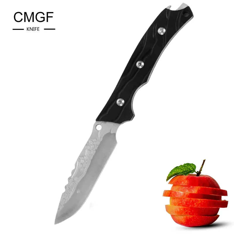 CMGF Forged Fruit Knife High Hardness Fruit Cutting Small Knife Household Sharp Fruit Peeling Utility Knife with Knife Cover