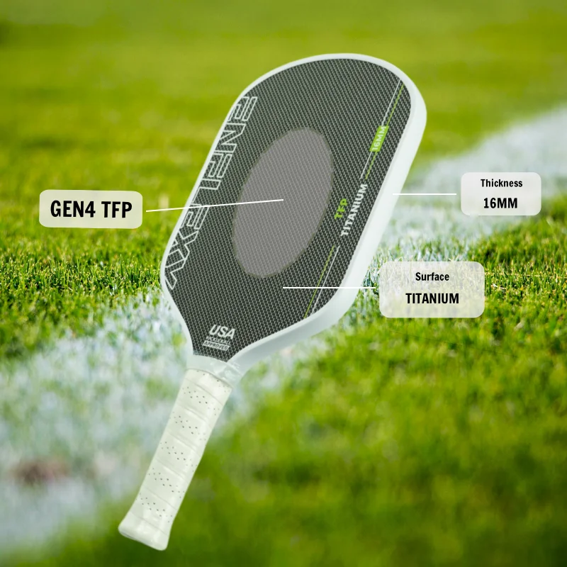 

Enflexy titanium surface and gen 4 honeycomb core pickleball paddle