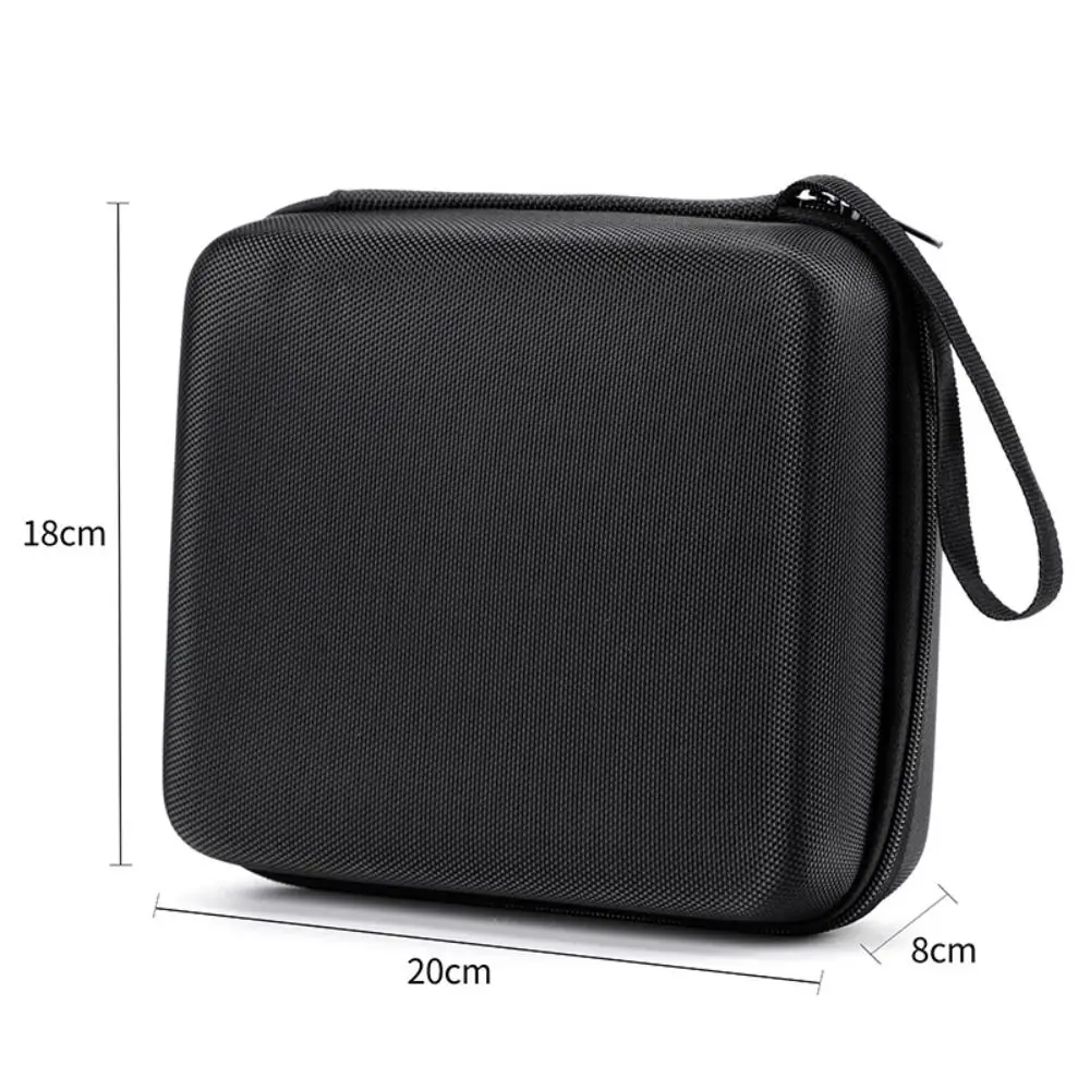 New Hard Shell EVA Storage Box Mini Portable Zipper Earphone Case Black Small Bag Digital Accessories
