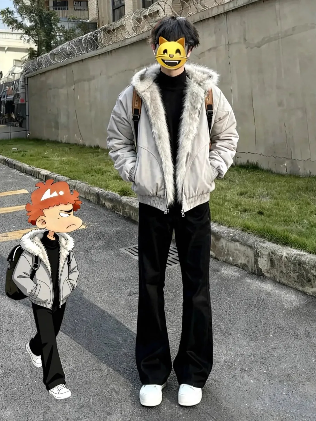 

Мужская зимняя куртка из американского деконструированного хлопка с флисовой подкладкой, плотная и жесткая верхняя одежда с меховым воротником