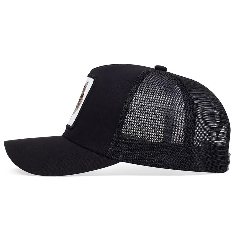 Unisex Tiger Embroidery Baseball Net Caps Spring and Summer Outdoor Adjustable Casual Hats Sunscreen Hat