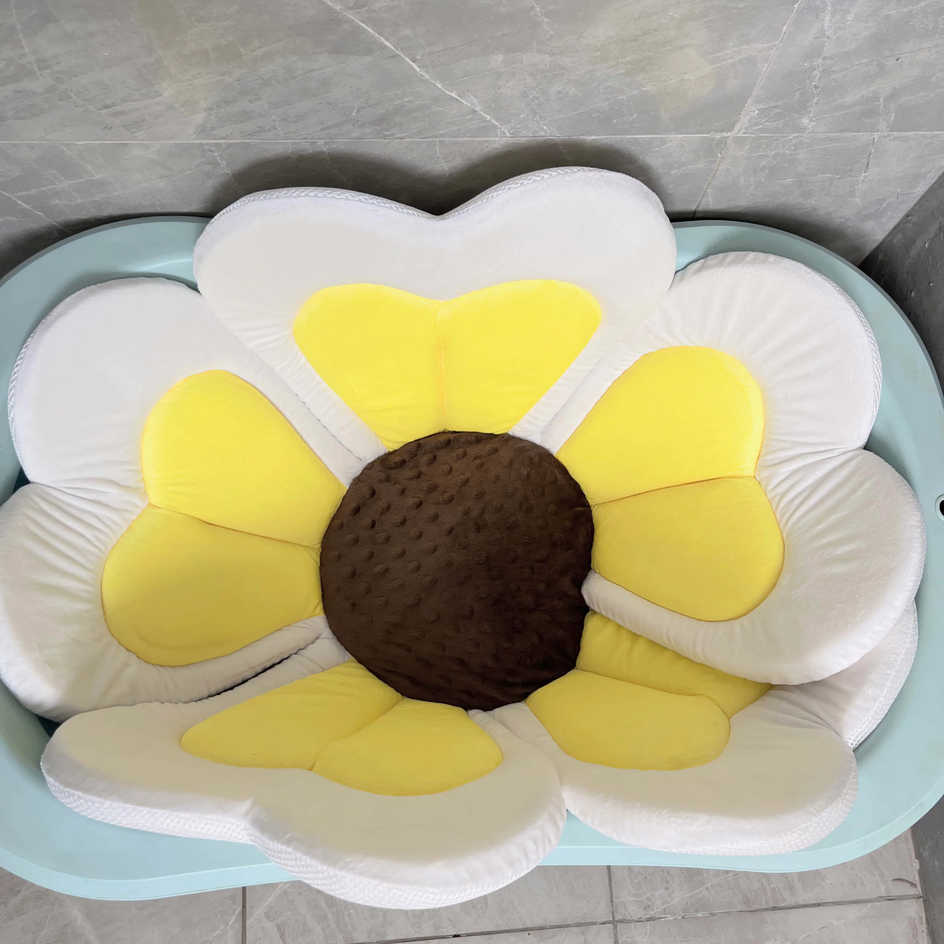 Baby shower mat bath bag creative flower bathtub bath mat bath bag multifunctional baby seat cushion crawling pad