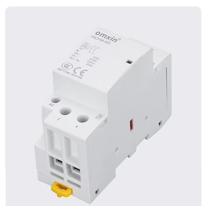 2P16A/25A/40A/63A 220V 50/60Hz Household AC Contactor 1NO 1NC/2NO/2NC Household Module Contact Switch Controller for Smart Home