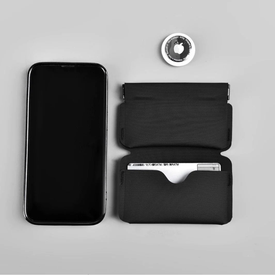 

Minimalist Men's Folding Wallet with Magnetic Self-closing Coin Purse Durable Tpu Material Ultra-Light Card Holder Male Wallet