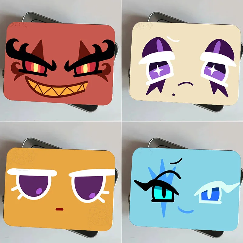 

Mini Cookie Run Kingdom Storage Box Dark Cacao Rectangle Medicine Case Water Proof Dust-proof Badge Acg Collect Game Cartoon