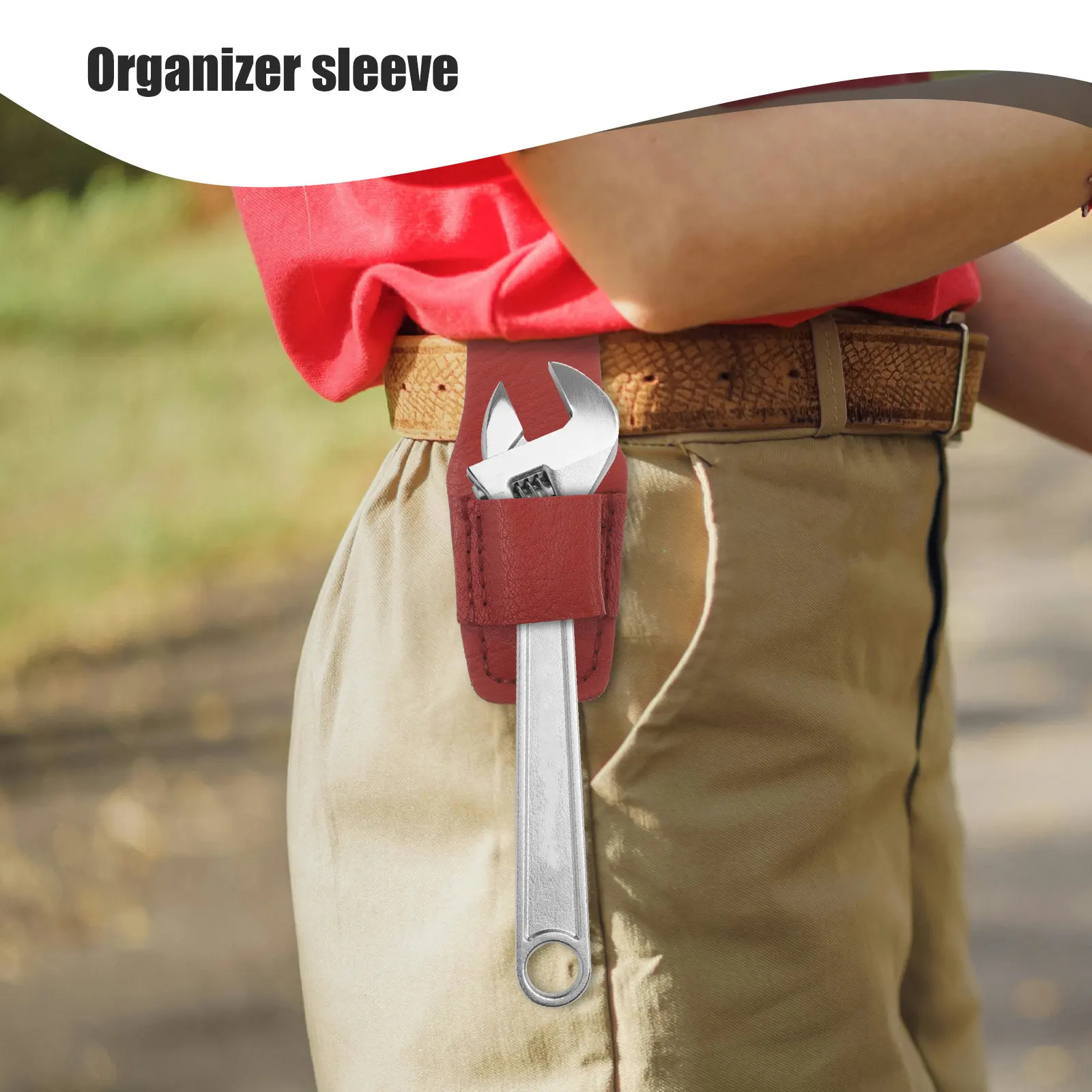 

Lightweight Wrench Holder Scaffolder Organizer Sleeve Reusable Hanging Tool Storage Compact Design for Small Wrenches Outdoor