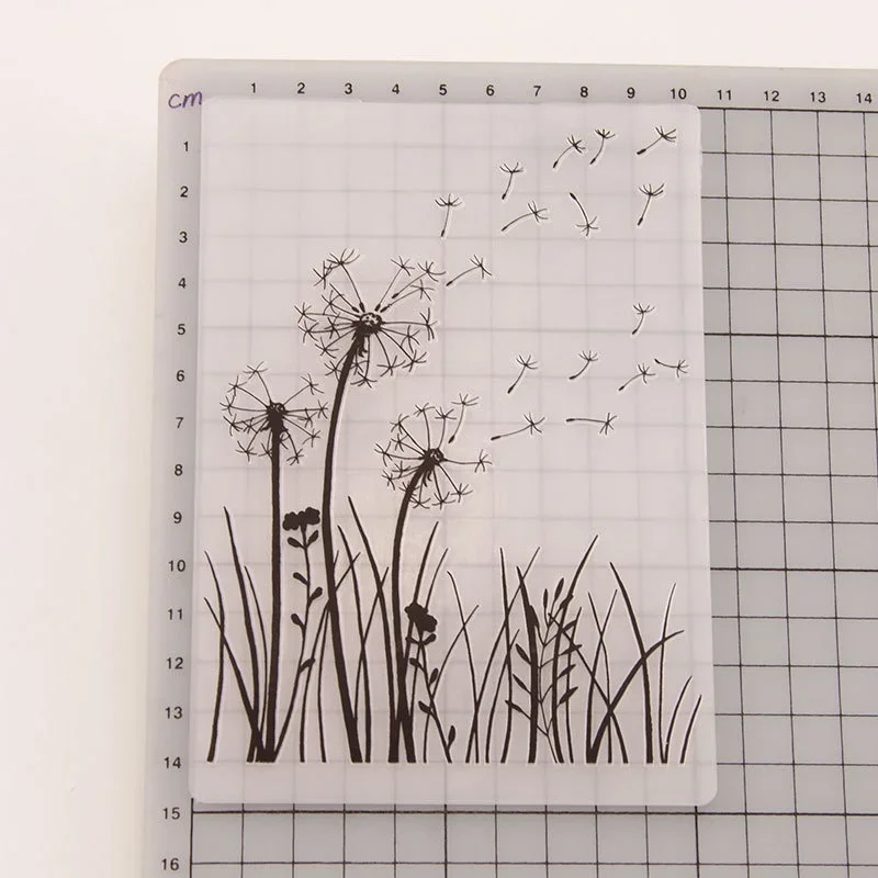 Dandelion Plastic Embossing Folder Template DIY Scrapbook Photo Album Card Making Decoration Crafts Stamp Stamps