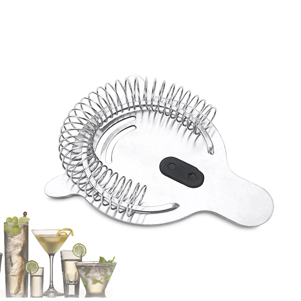 

Stainless Steel Cocktail Strainer Food Grade Filter Fine Mesh for Ice Pulp Separation Home Bar Bartender Barware
