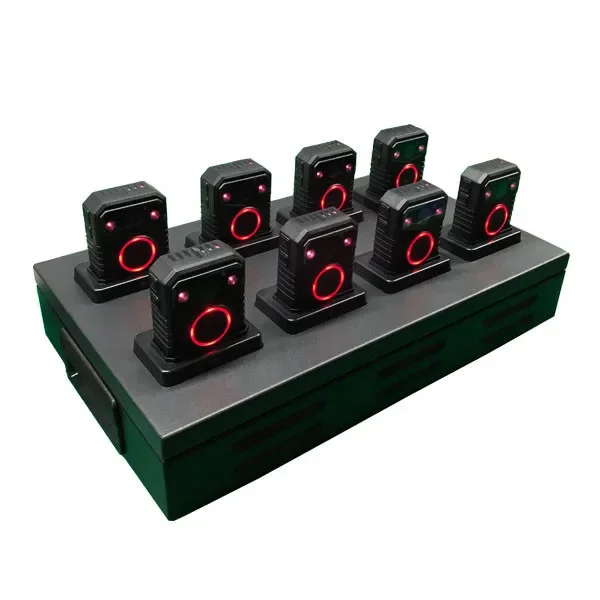 

8 Ports Multi-units uploading and charging Docking Station for body worn