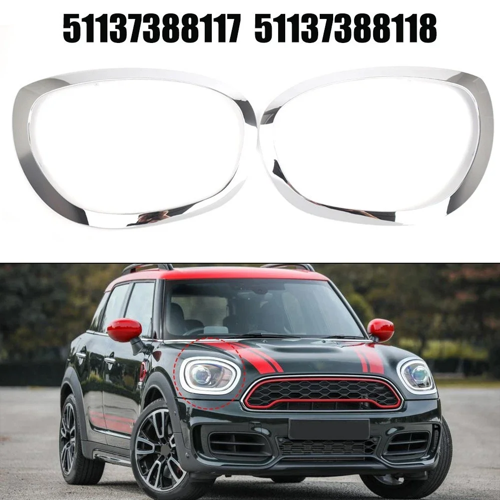

Левая/правая хромированная накладка на кольцо фары, объемная крышка 51137388117 51137388118 для BMW Mini Cooper Countryman F60 2017-2021
