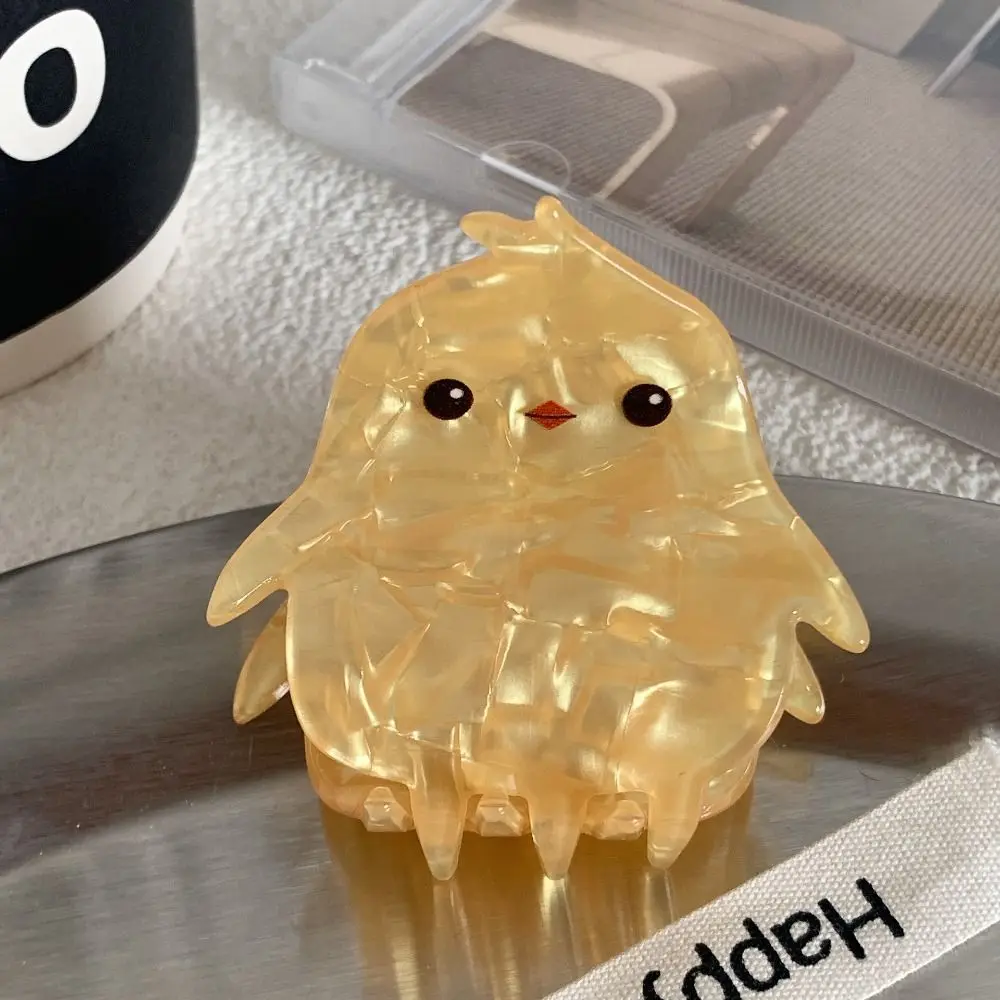 

Rabbit Flower Hair Claw Carrot Little Yellow Chicken Acetate Shark Clip Korean Style Hair Accessories Small Hair Clip daily