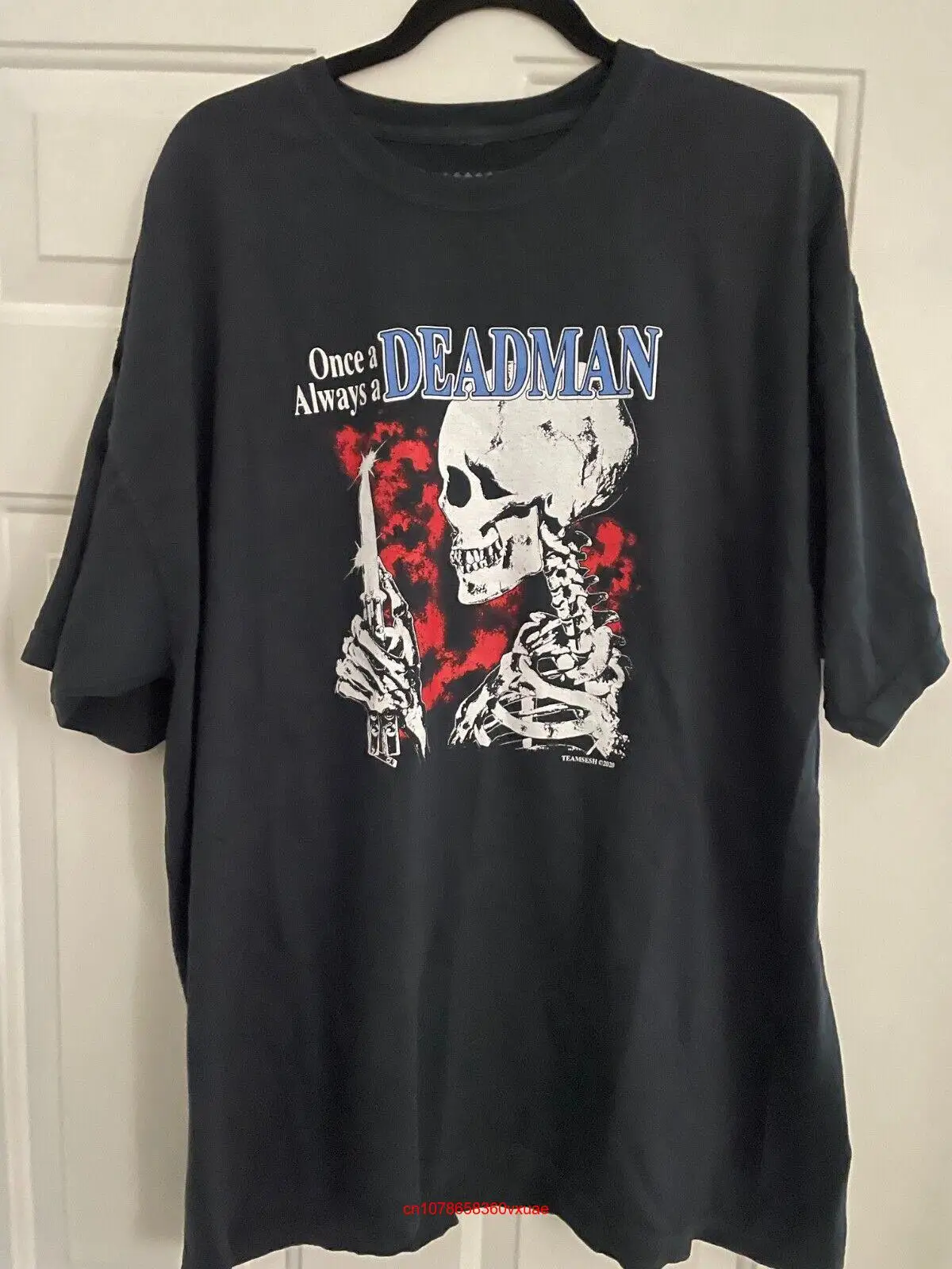 Teamsesh Team Sesh Once a Deadman Always Bones T Shirt Sz Mens 2XL XXL long or short sleeves