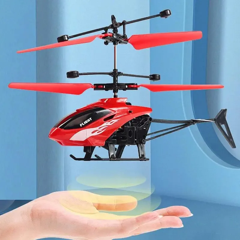 New Mini Hovering Remote Control Helicopter Rechargeable Drone Toy Sensing Safe Fall Fun Toy For Boys Girls Birthday Gifts