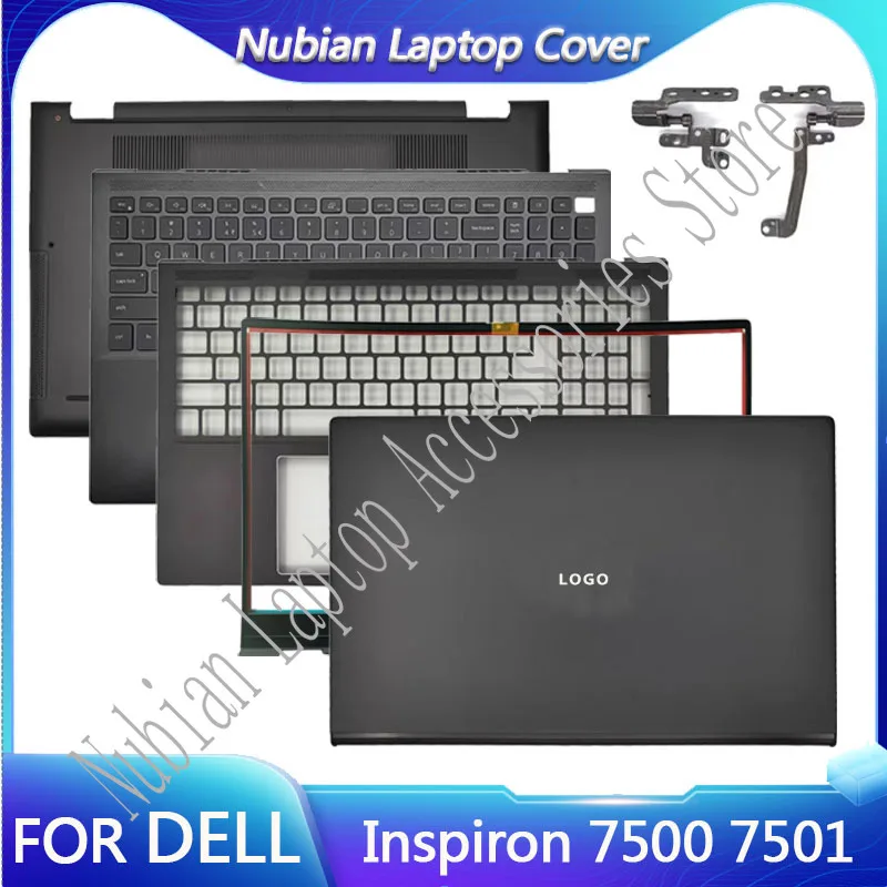 

New For Dell Inspiron 7500 7501 Laptop LCD Back Cover/Front Panel/Palm Rest Keyboard/Bottom Cover/Hinge Top Cover