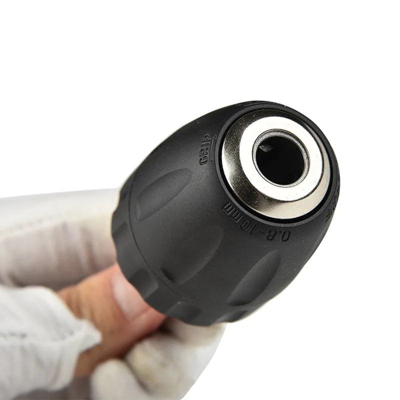 0.8-10mm 3/8Inch 24UNF Keyless Drill Bit Chuck Clip 1/4inch Hex Shank Rod Adapter Easy To Use 3/8Inch 24UNF Keyless 1/4inch Hex