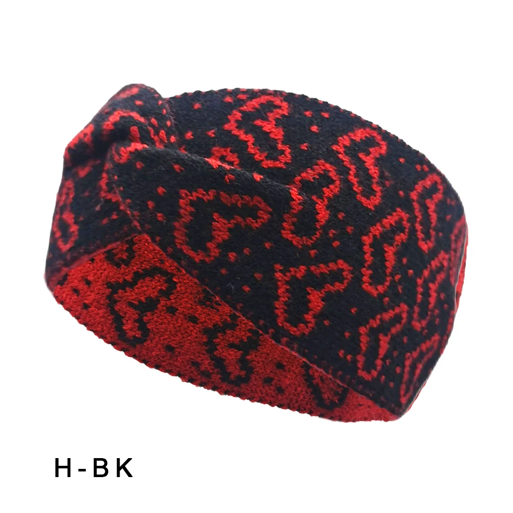 Autumn and winter keepwarm Knitted Twist Headband  Workout Running Sport Elastic Hair Bands for Women\'s Turban Hair Wrap