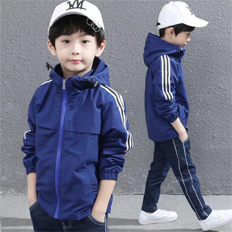 

Spring Warm Jacket For Boys Clothes Warterproof Hooded Long Sleeve Autumn Quality Jacket Baby Boys Tops Kids Sport Coat Outwear