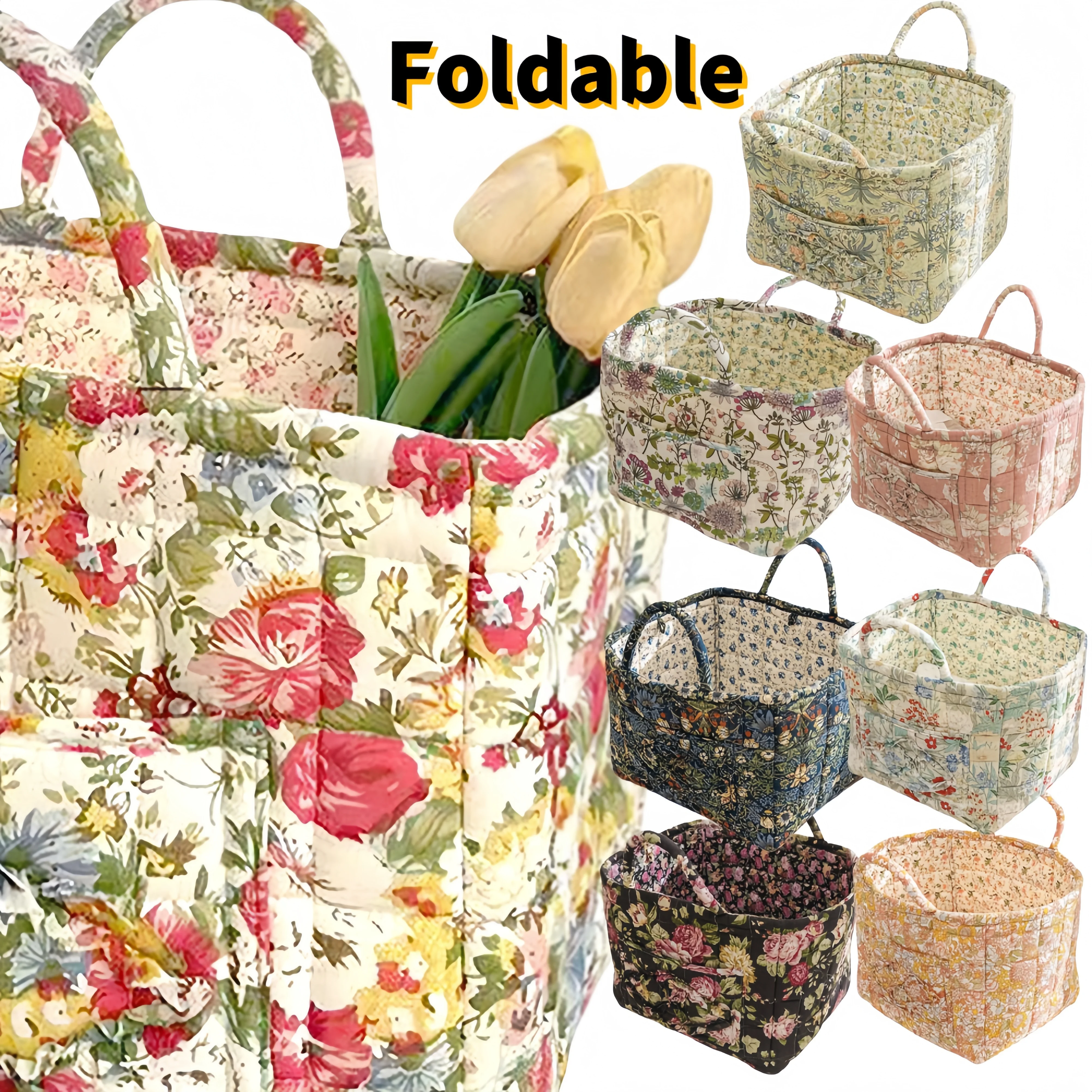 Cesta de ropa sucia de tela bohemia, cesta de lavandería portátil para almacenamiento de ropa, impermeable para el hogar y la cocina